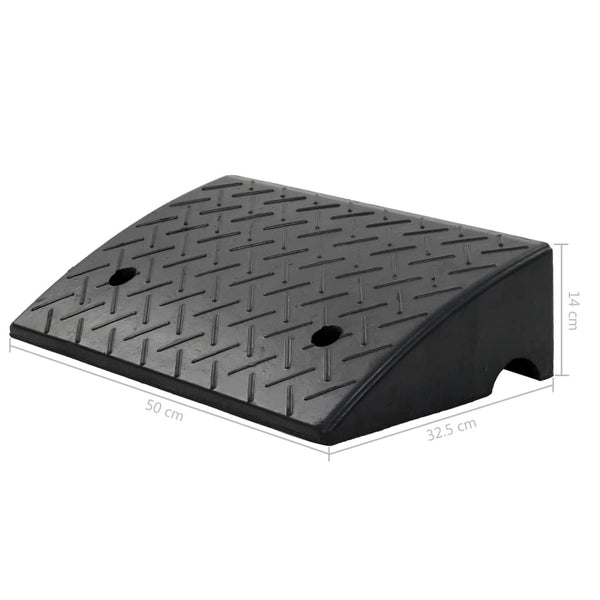 vidaXL Kerb Ramp Rubber 50 x 32.5 x 14 cm