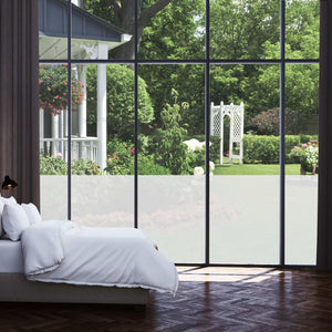 vidaXL Window Film Matte Grey 0.9x50 m PVC