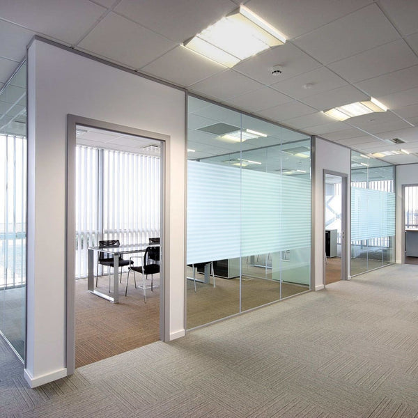 vidaXL Window Film Matte Stripe Design 0.9x10 m PVC