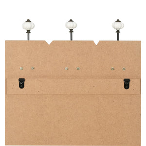 vidaXL Wall Coat Rack with 6 Hooks 120 x 40 cm "LIVE LIFE"