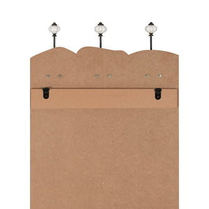 vidaXL Wall-Mounted Coat Rack with 6 Hooks 120x40 cm