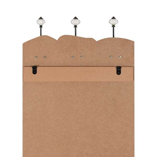 vidaXL Wall Mounted Coat Rack with 6 Hooks 120 x 40 cm "MEN LADIES"