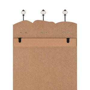 vidaXL Wall Coat Rack with 6 Hooks 120 x 40 cm "LOVE LIVE"