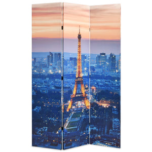 vidaXL Folding Room Divider 120 x 170 cm Paris at Night