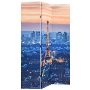 vidaXL Folding Room Divider 120 x 170 cm Paris at Night