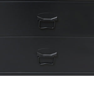Schubladenschrank Metall Industrie-Stil 78 x 40 x 93 cm Schwarz