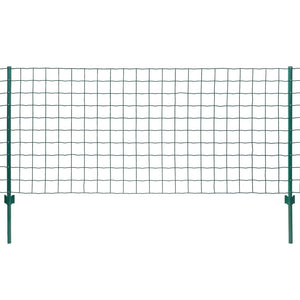 vidaXL Metal Fence Steel 20 x 1.5 m Green