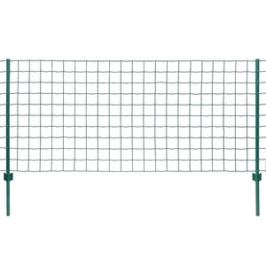 vidaXL Metal Fence Steel 20 x 1 m Green