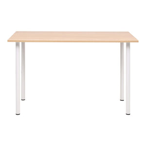 vidaXL Dining Table 120x60x73 cm Oak Brown and White