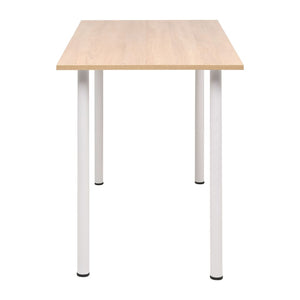 vidaXL Dining Table 120x60x73 cm Oak Brown and White
