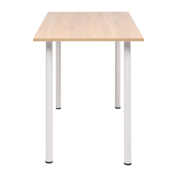 vidaXL Dining Table 120x60x73 cm Oak Brown and White