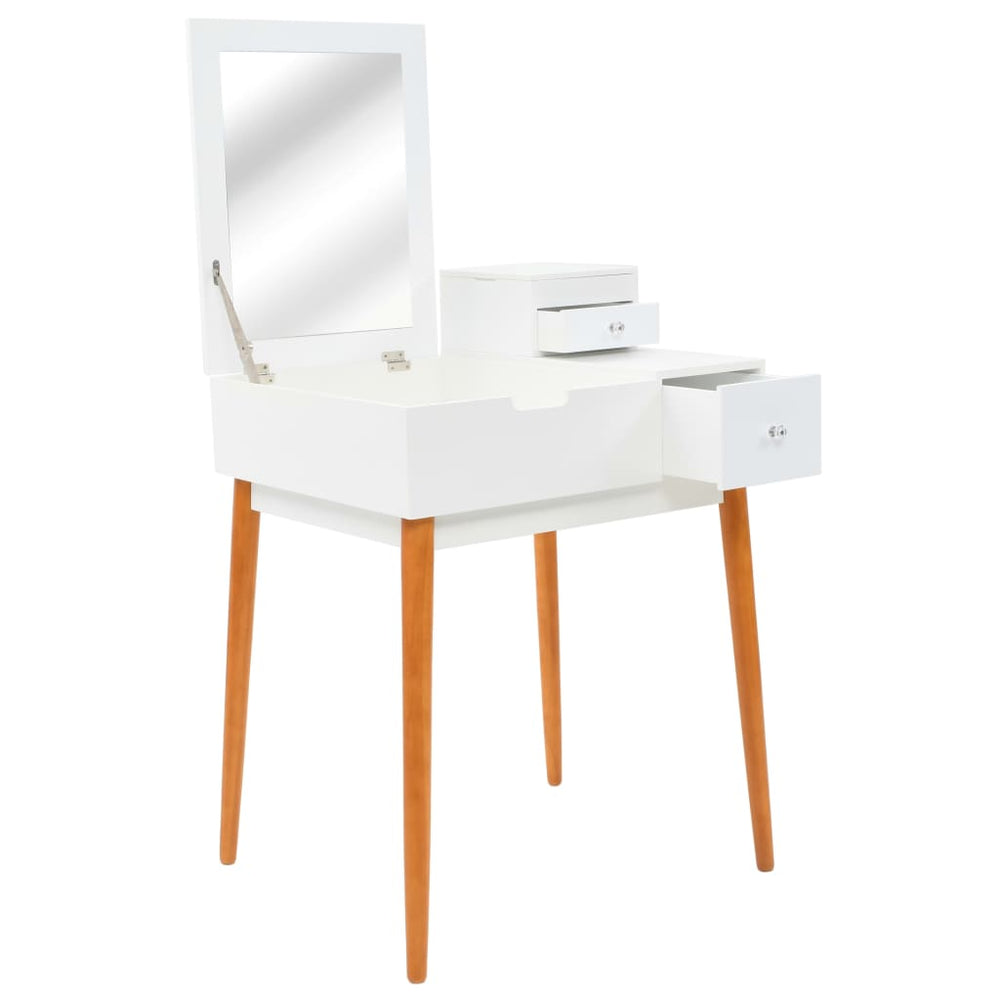 vidaXL Dressing Table with Mirror MDF 60 x 50 x 86 cm