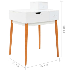vidaXL Dressing Table with Mirror MDF 60 x 50 x 86 cm