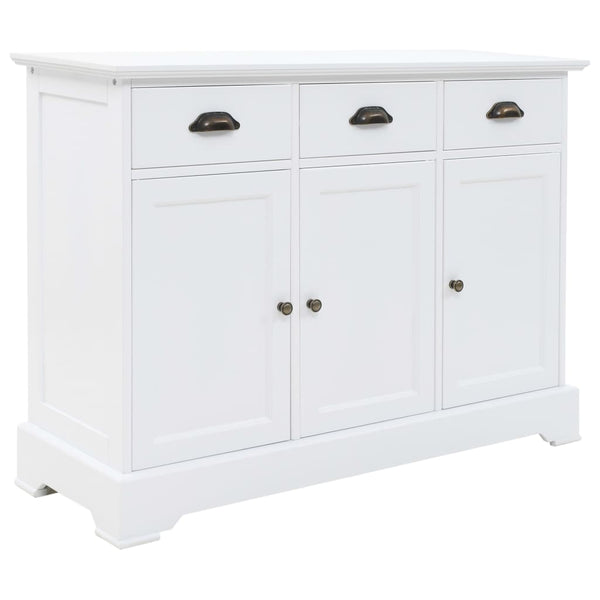 vidaXL Sideboard with 3 Doors MDF and Pine Wood 105x35x77.5 cm