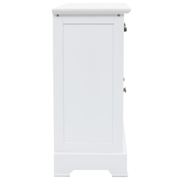vidaXL Sideboard with 3 Doors MDF and Pine Wood 105x35x77.5 cm