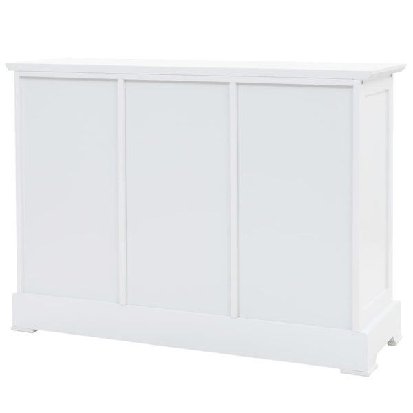 vidaXL Sideboard with 3 Doors MDF and Pine Wood 105x35x77.5 cm