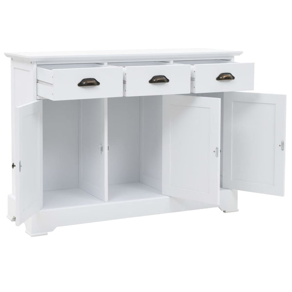 vidaXL Sideboard with 3 Doors MDF and Pine Wood 105x35x77.5 cm