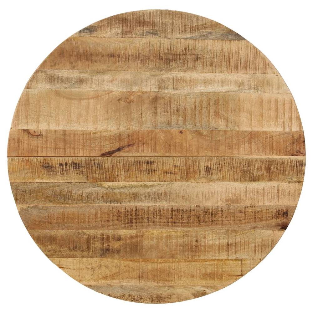 vidaXL Dining Table Rough Solid Mango Wood and Steel 120x77 cm