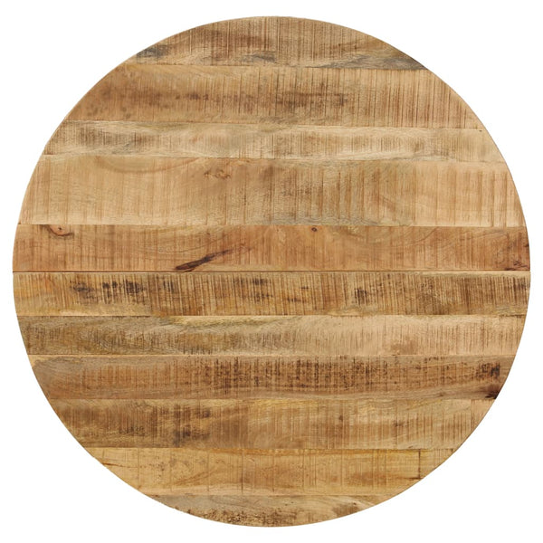 vidaXL Dining Table Rough Solid Mango Wood and Steel 120x77 cm