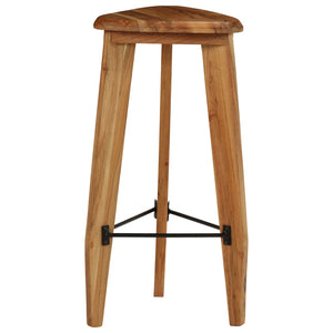 Barhocker 2 Stk. Akazie Massivholz