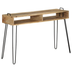 vidaXL Solid Mango Wood Console Table 115 x 35 x 76 cm
