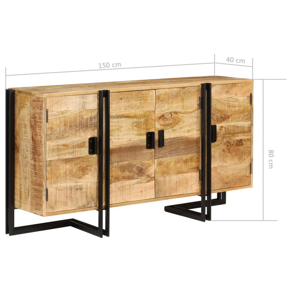 vidaXL Solid Mango Wood Sideboard 150x40x80 cm