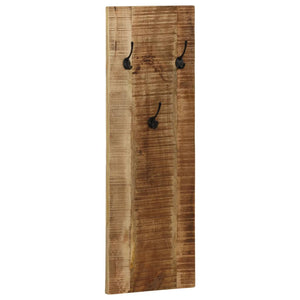 vidaXL Wall Coat Rack 2 pcs. Solid Mango Wood 36x110x3 cm