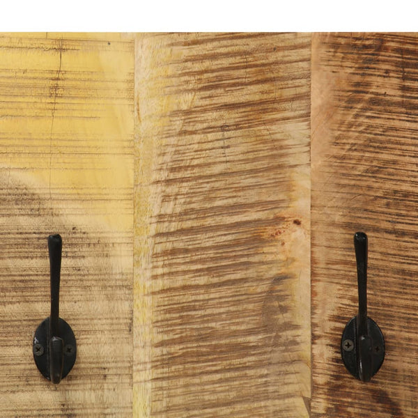 vidaXL Wall Coat Rack 2 pcs. Solid Mango Wood 36x110x3 cm