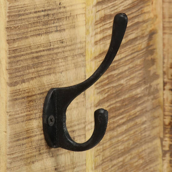 vidaXL Wall Coat Rack 2 pcs. Solid Mango Wood 36x110x3 cm