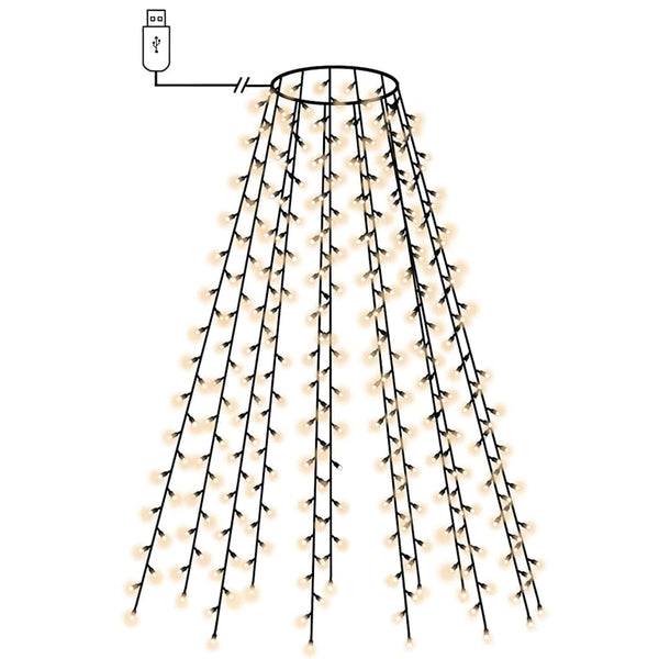 Christmas tree light net with 210 LEDs 210 cm