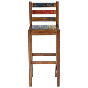 vidaXL Bar Stools 2 pcs Solid Reclaimed Wood