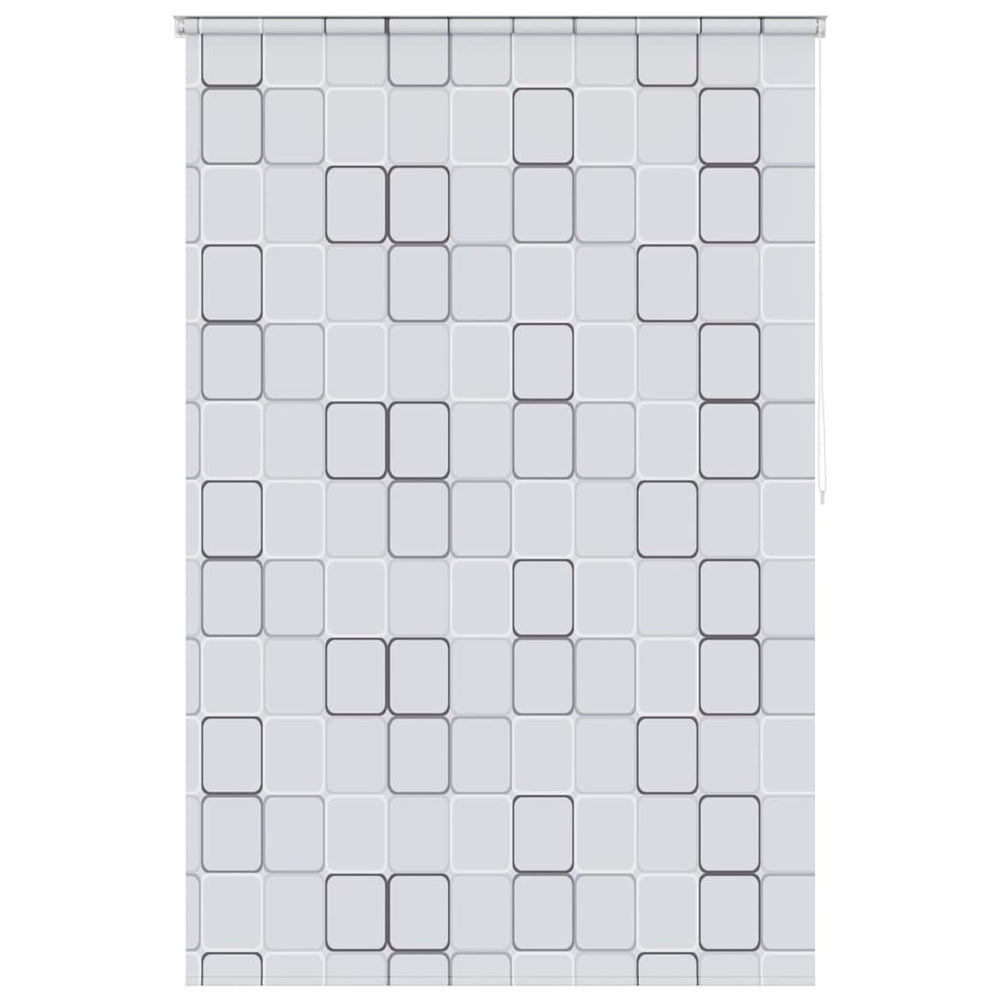 vidaXL Shower Blind 140x240 cm Square Pattern