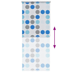vidaXL Shower Blind 120x240 cm Circle Pattern
