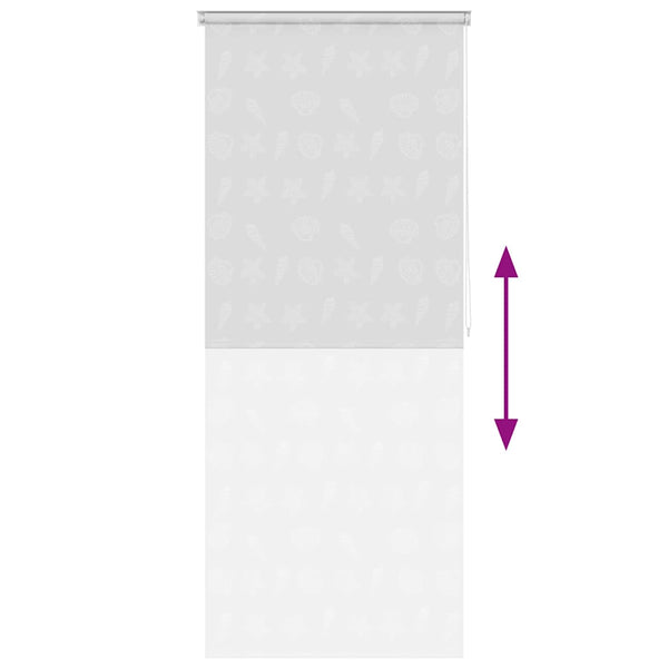 vidaXL Shower Blind 120x240 cm Starfish Pattern