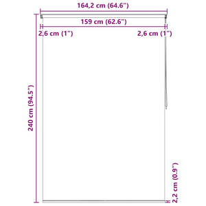 vidaXL Shower Blind 160x240 cm Splash Design