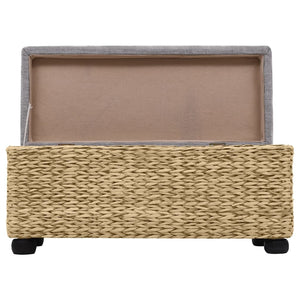 vidaXL Bench Set 2-piece Seagrass Grey