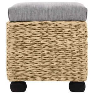 vidaXL Bench Set 2-piece Seagrass Grey