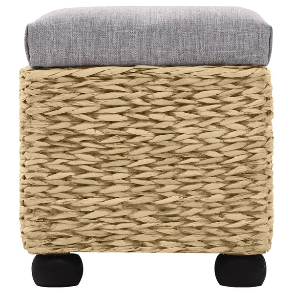 vidaXL Bench Set 2-piece Seagrass Grey