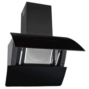 vidaXL Wall-Mounted Cooker Hood Stainless Steel 756 m³/h 60 cm Black