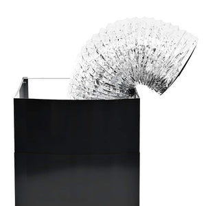 vidaXL Wall-Mounted Range Hood Stainless Steel 756 m³/h 90 cm Black
