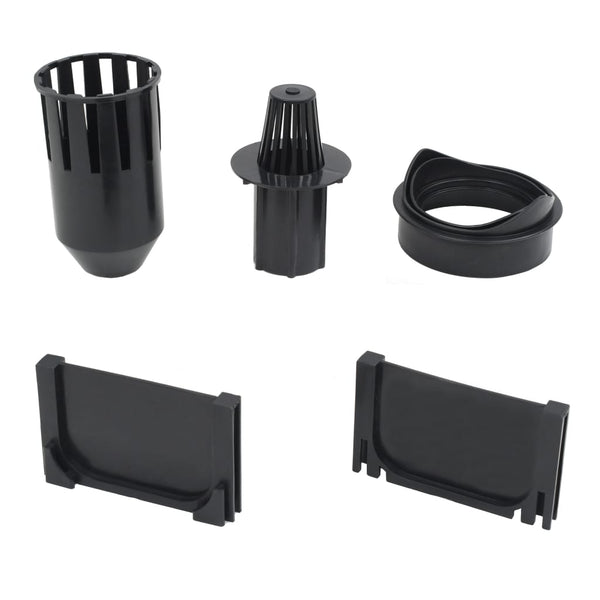 vidaXL Drainage Channels 3 pcs. Plastic 3 m