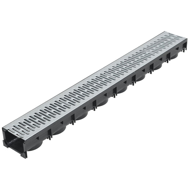 vidaXL Drainage Channels 6 pcs. Galvanized Steel 6 m