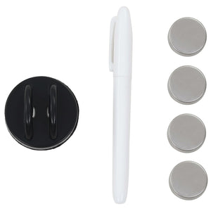 vidaXL Magnetic Glass Whiteboard Wall-Mounted 60 x 20 cm