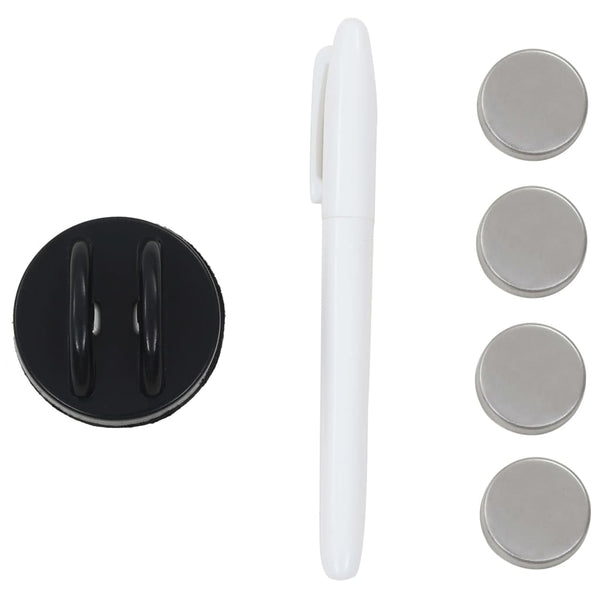 vidaXL Magnetic Glass Whiteboard Wall-Mounted 60 x 20 cm