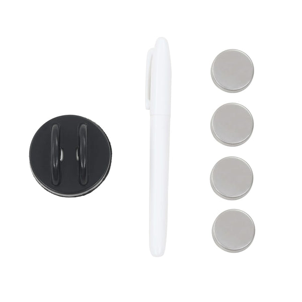 vidaXL Magnetic Glass Whiteboard Wall-Mounted 100 x 60 cm
