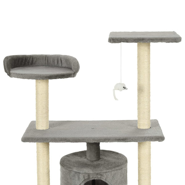 vidaXL Cat Scratching Post Sisal 95 cm Grey