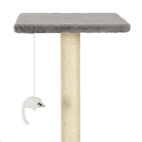 vidaXL Cat Scratching Post Sisal 95 cm Grey