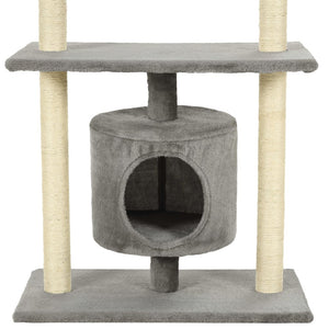 vidaXL Cat Scratching Post Sisal 95 cm Grey