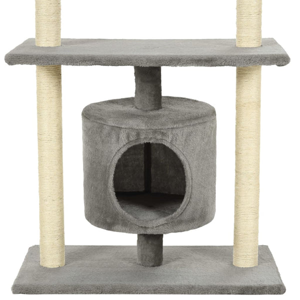 vidaXL Cat Scratching Post Sisal 95 cm Grey