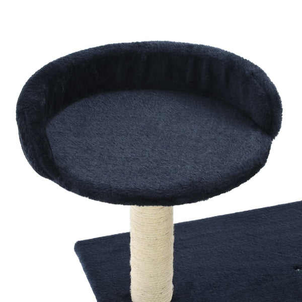 vidaXL Cat Scratching Post Sisal 95 cm Dark Blue